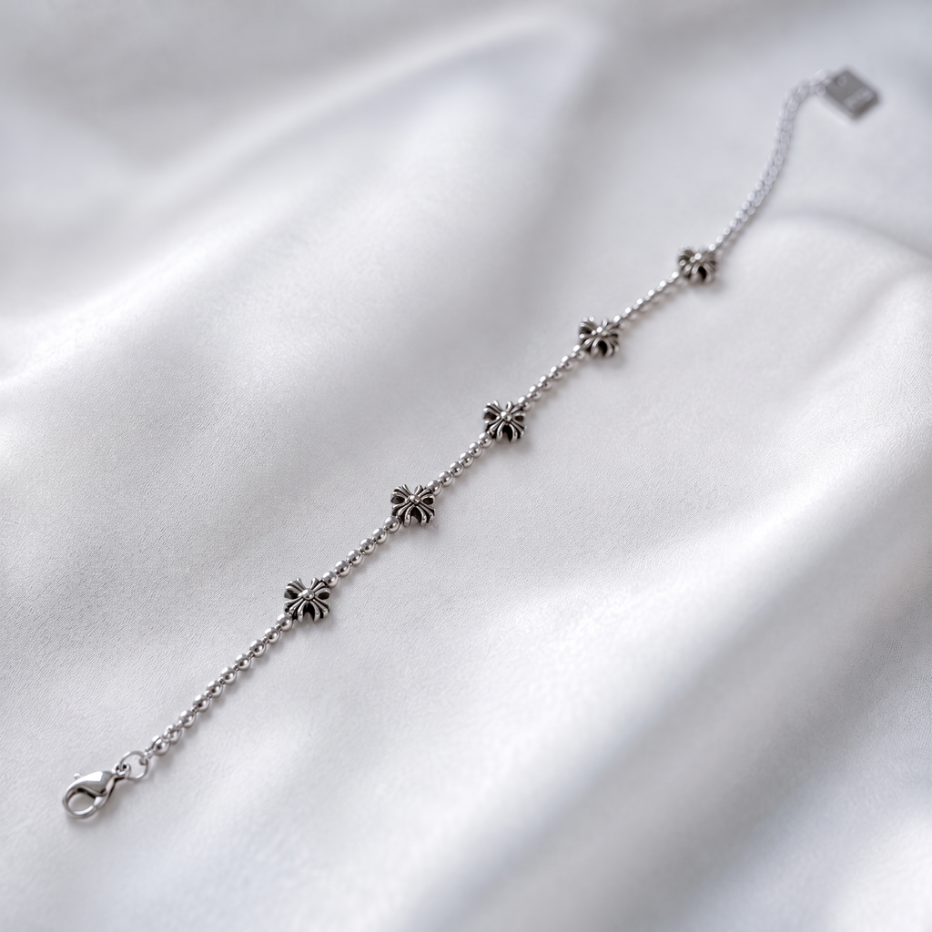 SILVER CROSS BEADS