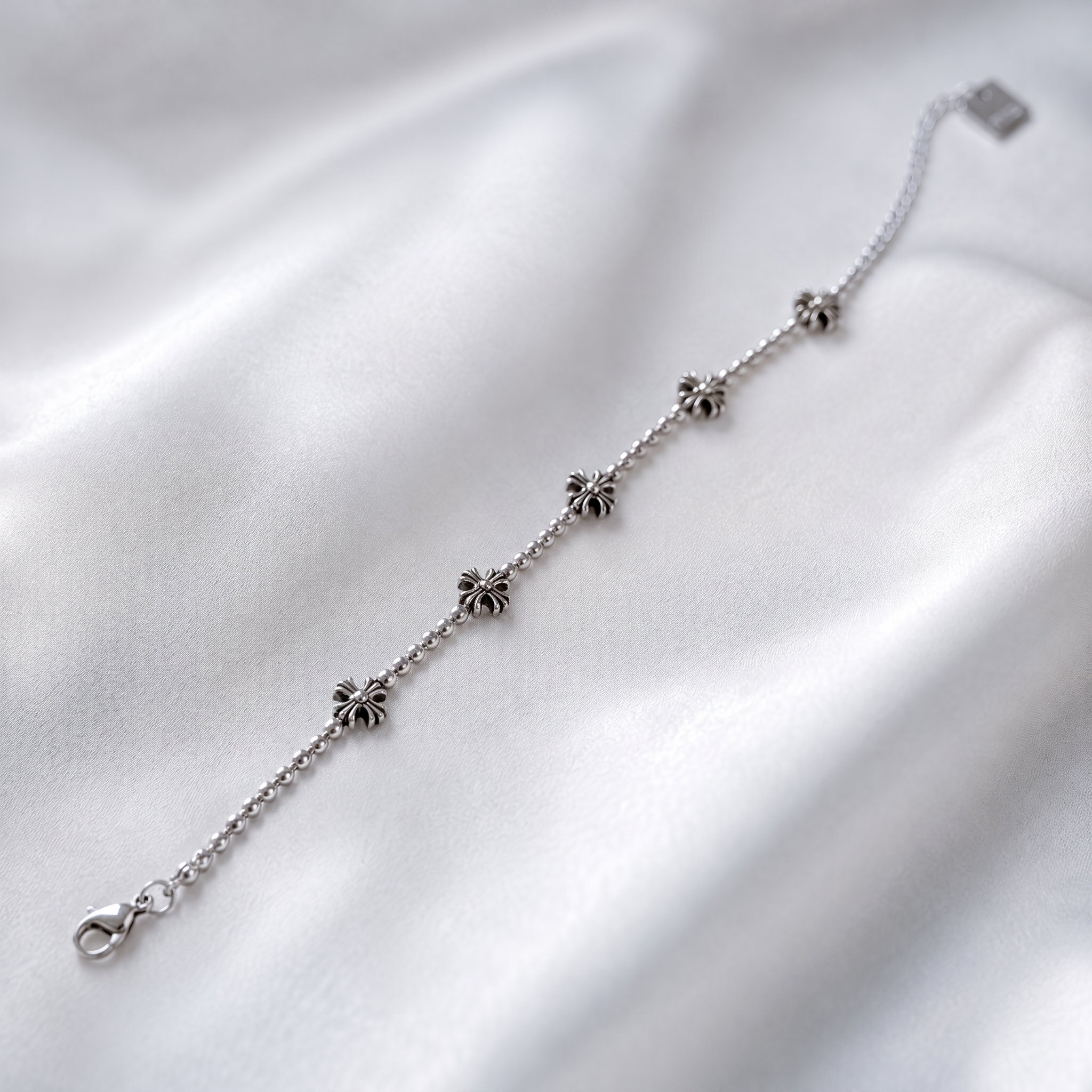 SILVER CROSS BEADS