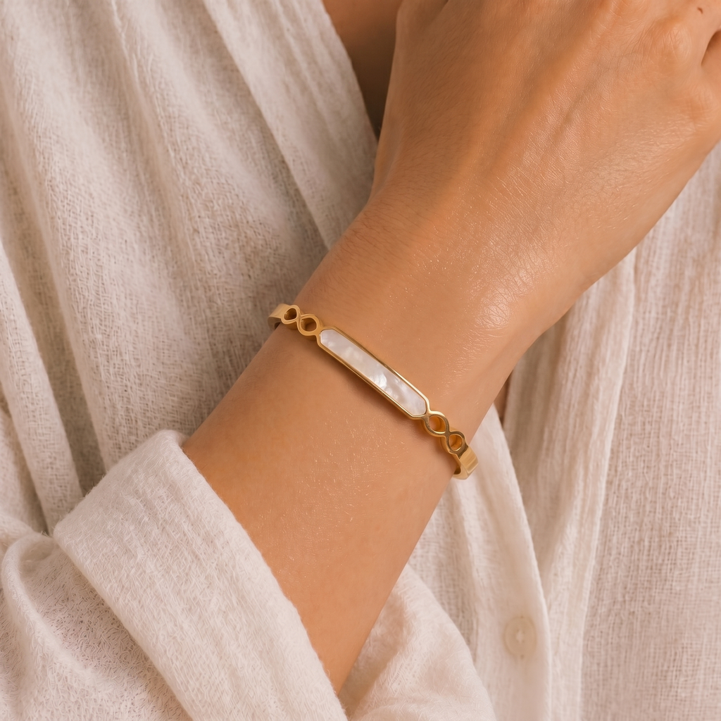 IVORY STONE BANGLE