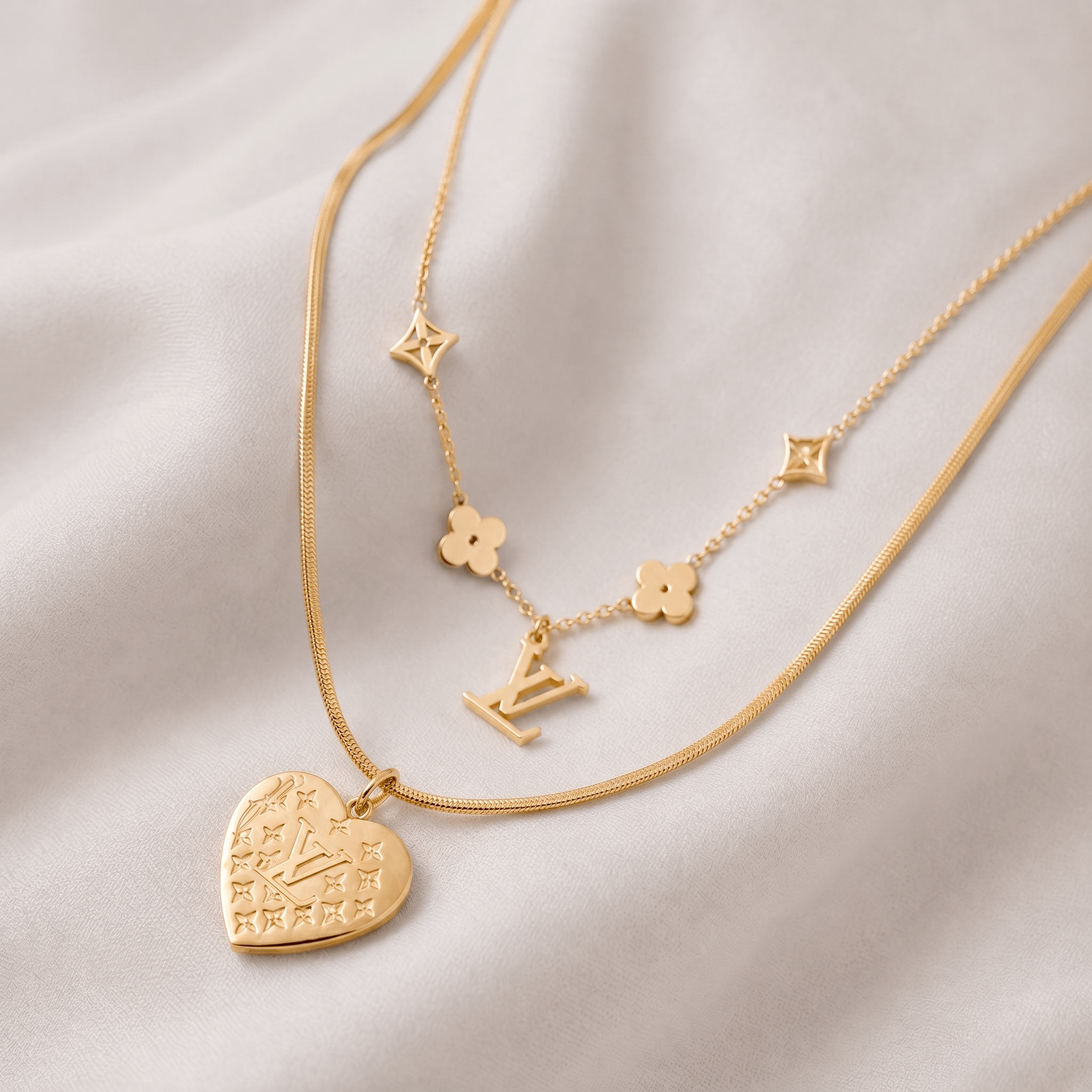 DOUBLE-LAYERED LV & HEART