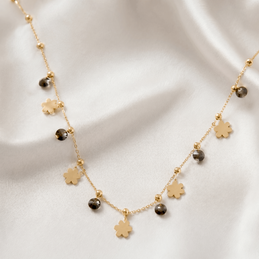 FLORAL BLACK STONE