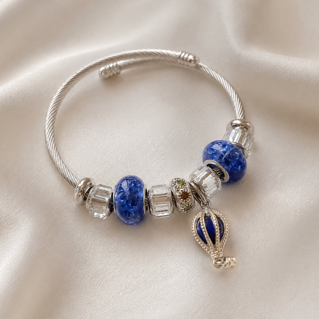 CHARM BANGLE - BLUE