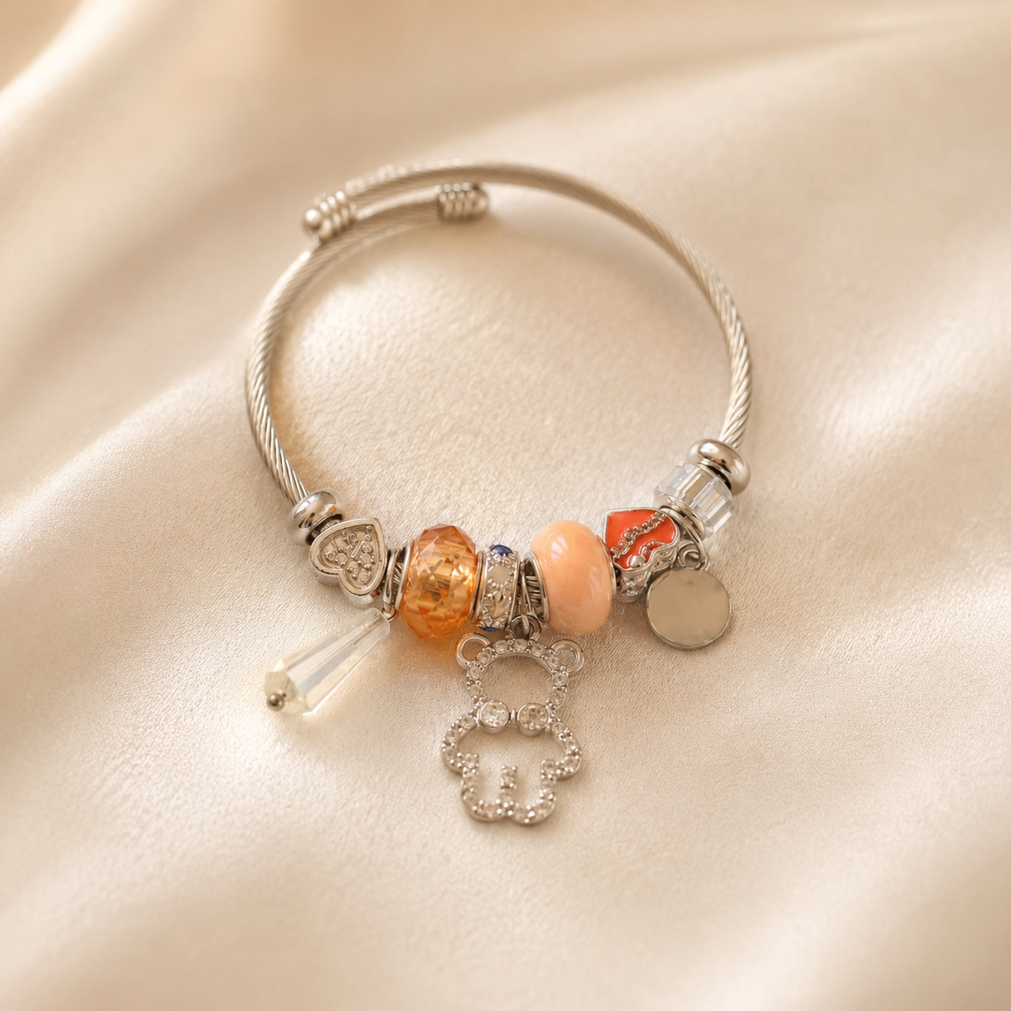 CHARM BANGLE - ORANGE