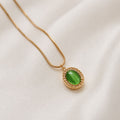 GREEN PEARL CHAIN