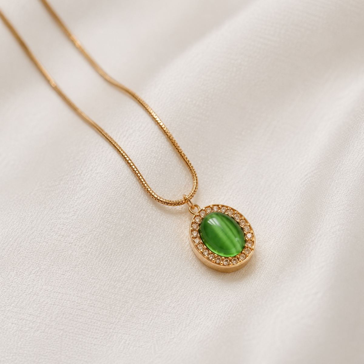 GREEN PEARL CHAIN