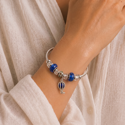 CHARM BANGLE - BLUE
